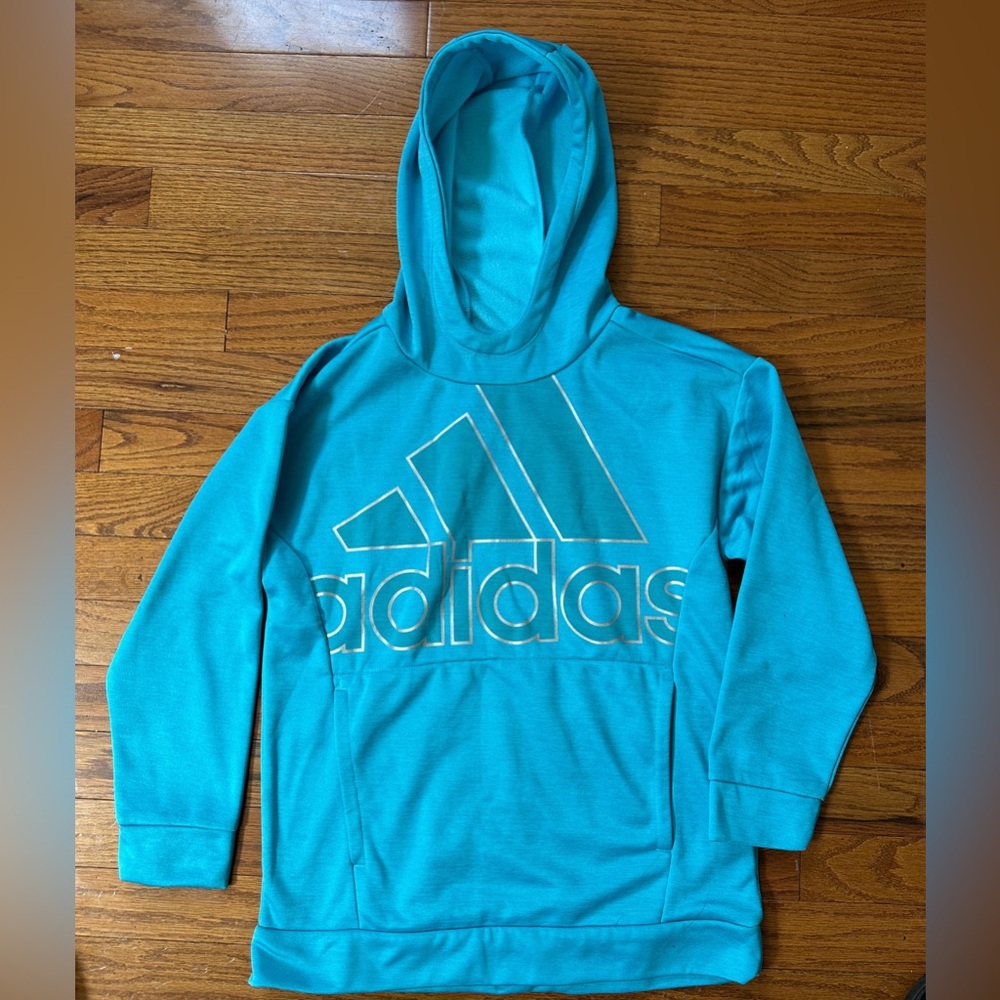 ADIDAS Girls Poly Fleece Hoodie sz 14